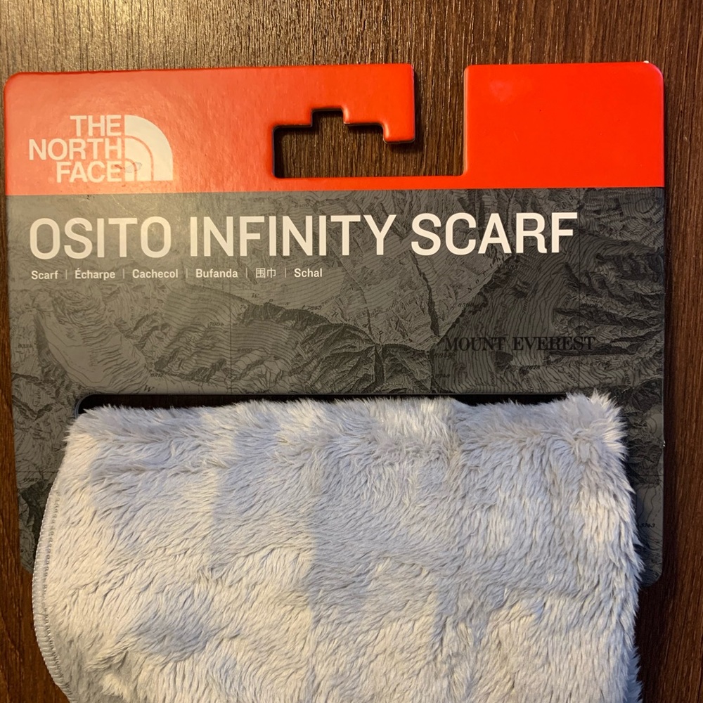 North Face Gray Fleece Infinity Scarf